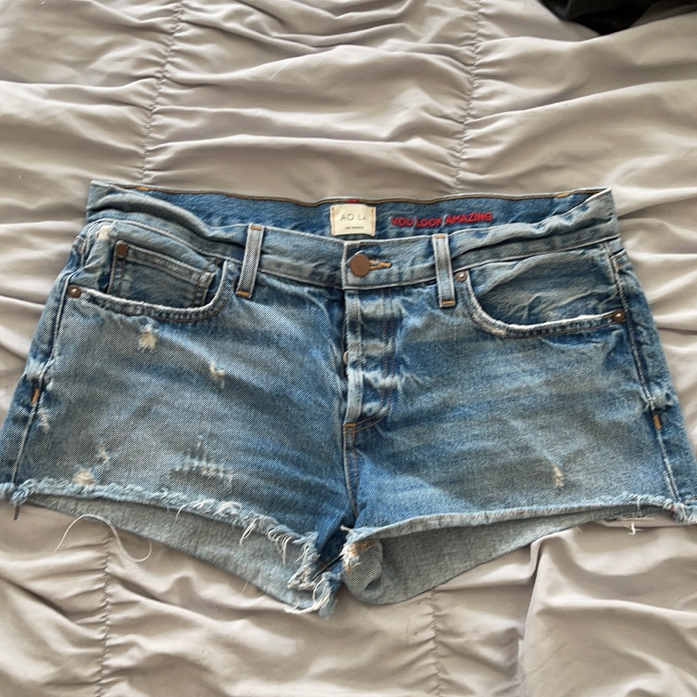 Alice and Olivia low rise denim shorts